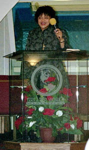 Evangelist Monica Parchia at Greater Works Ministries - 7