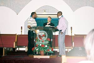 Ernie Stevens visits Greater Works Ministries for Pentecost 2007 - 2-22
