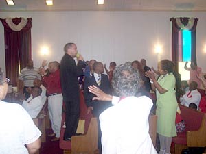 Ernie Stevens visits Greater Works Ministries for Pentecost 2007 - 4-3c