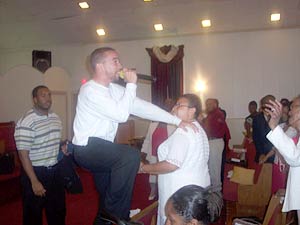 Ernie Stevens visits Greater Works Ministries for Pentecost 2007 - 5-16b