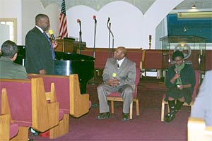 Pastor Mark Avery in the play