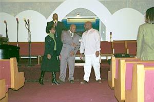 Pastor Avery, Sister Wendy, Deacon Raiford, Brother Carlto