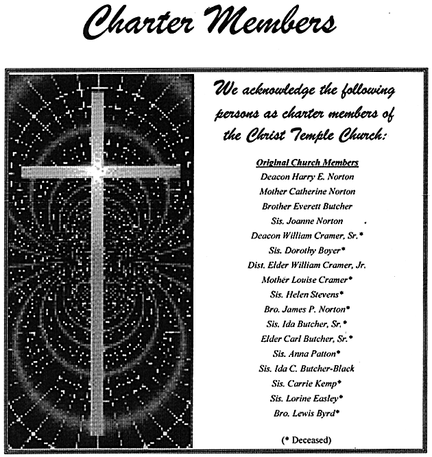 Charter Members of Christ Temple Church