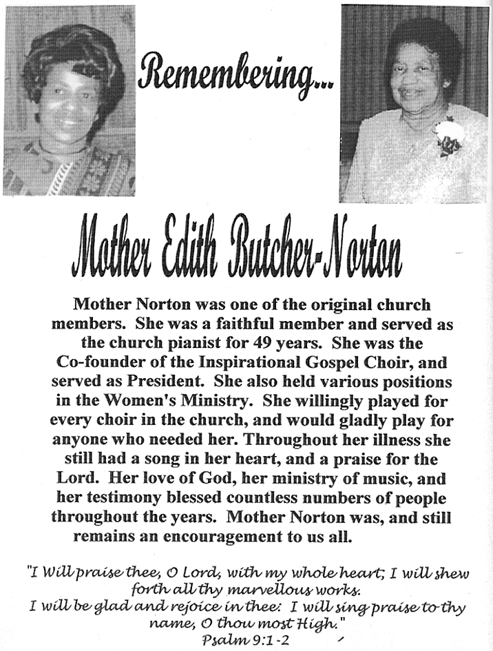 Remembering Edith Butcher-Norton