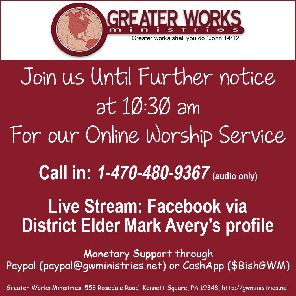 until further notice