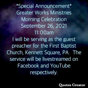 Fellowship this Sunday